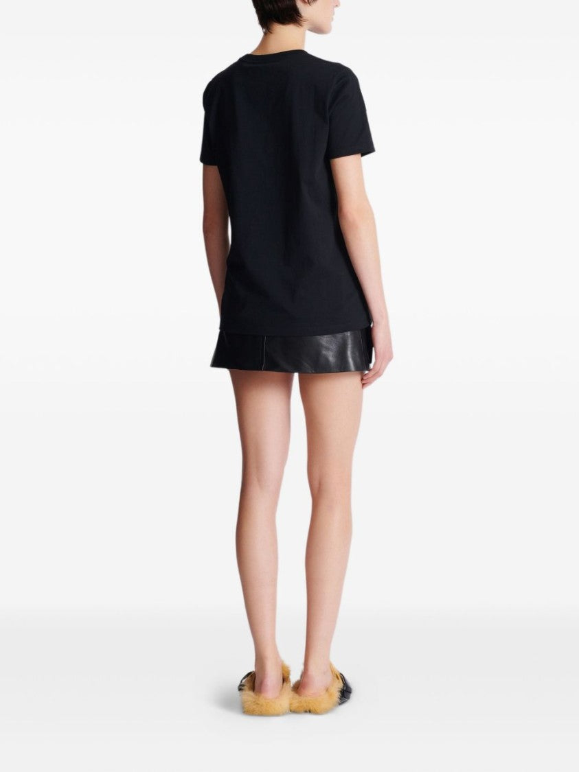 Balmain Short-Sleeved Balmain Chain Print T-Shirt