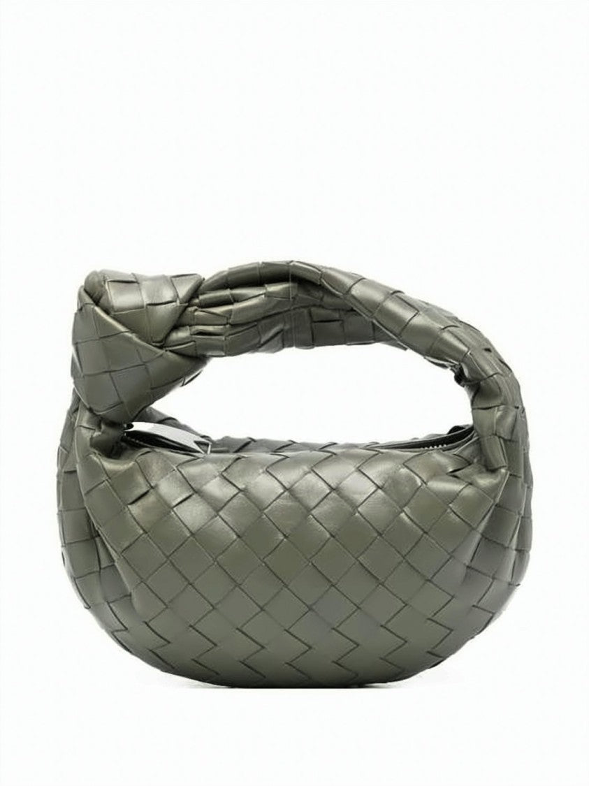 Bottega Veneta Pink Mini Jodie Woven Lambskin Bag