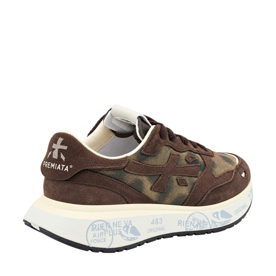 Premiata Camouflage Chunky Sole Platform Sneakers