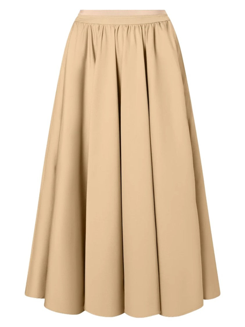 Patou Full-Length Gathered Waistband Maxi Skirt