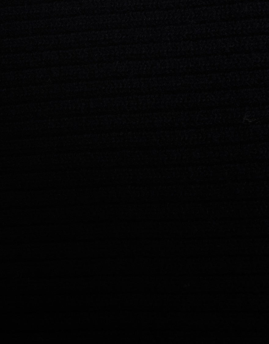 Kangra Fine Ribbed Wool Scarf With Rectangular Design