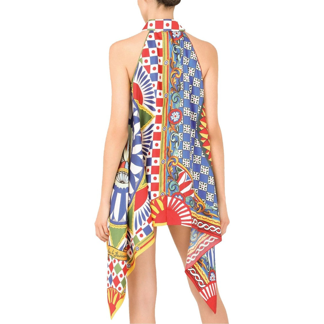 Dolce & Gabbana Halterneck Silk Shirt