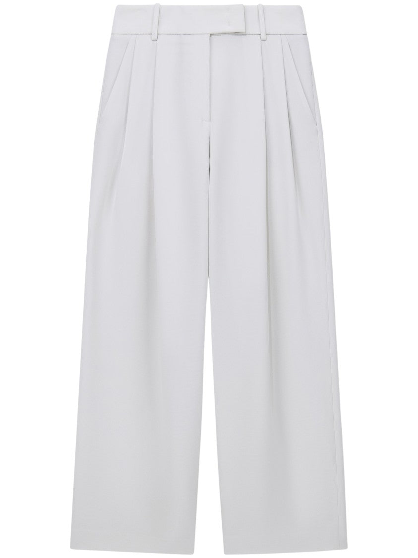 Giorgio Armani Wide-Leg Pleated Silk Crepe Cady Pants
