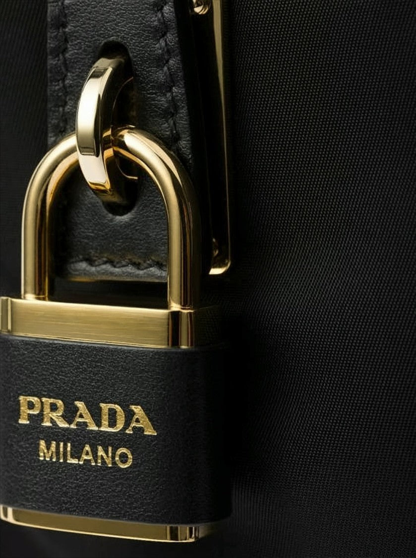 Prada Rectangular Crossbody Bag With Gold-Tone Hardware