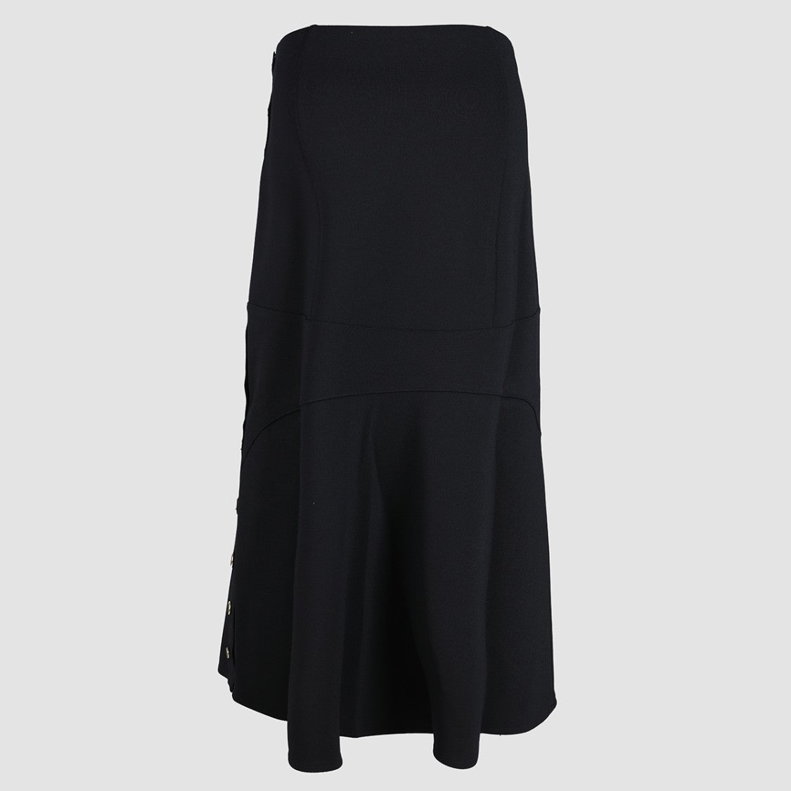 Givenchy Asymmetrical Midi Skirt With Elegant Button Detail