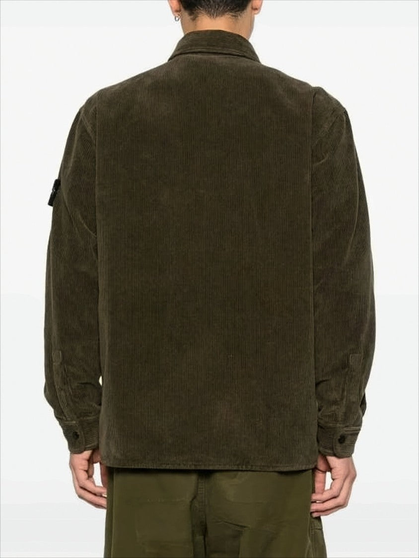 Stone Island Organic Cotton Corduroy Overshirt