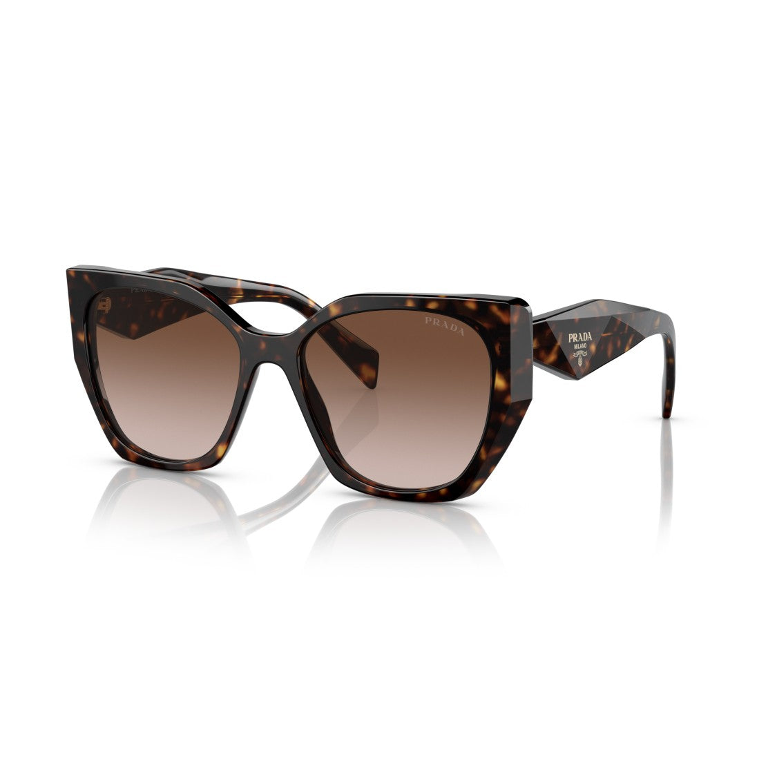 Prada Oversized Square Frame Tortoiseshell Acetate Sunglasses
