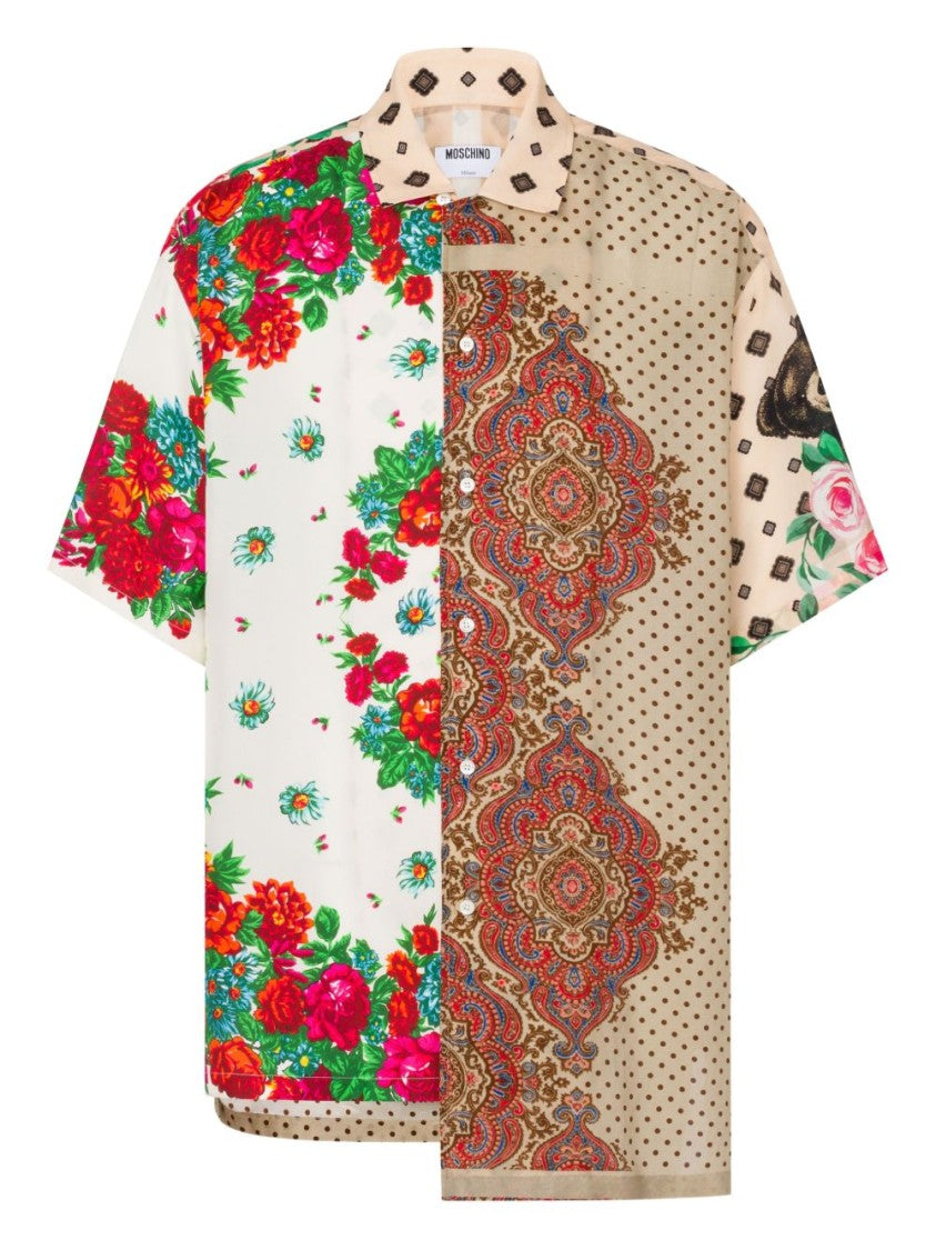 Moschino Multicolour Paisley Polka Dot Point Shirt