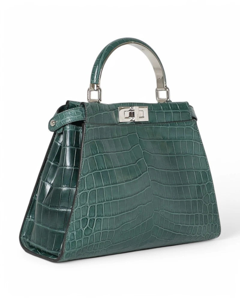 Fendi Peekaboo Soft Medium Coconut Green