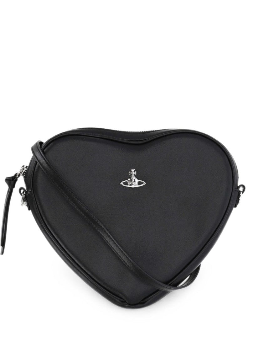 Vivienne Westwood Heart-Shaped Black Bag With Minimalist Design