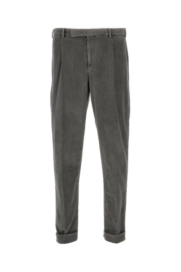 Pt01 Wide Ribbed Velvet Trousers