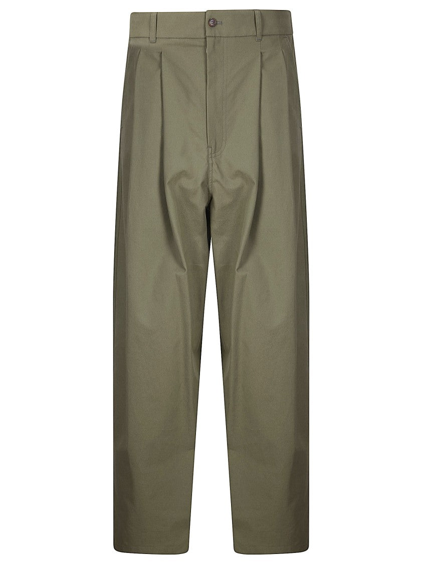 Hed Mayner Black High-Waist Oversized Trousers