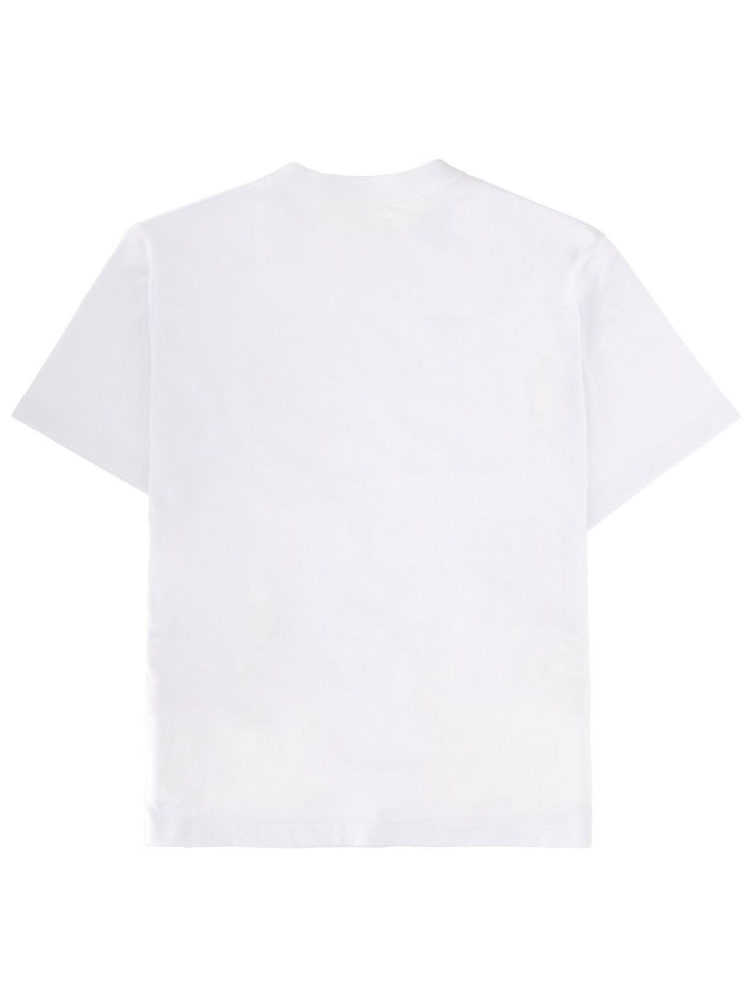 Sacai X Carhartt Wip White Boxy Cropped Three Pockets T-Shirt