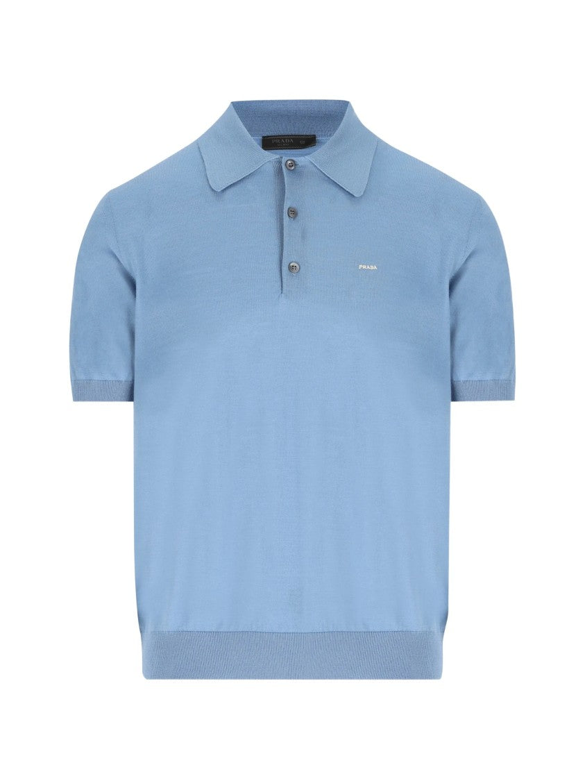 Prada Short-Sleeved Fabric Polo Shirt