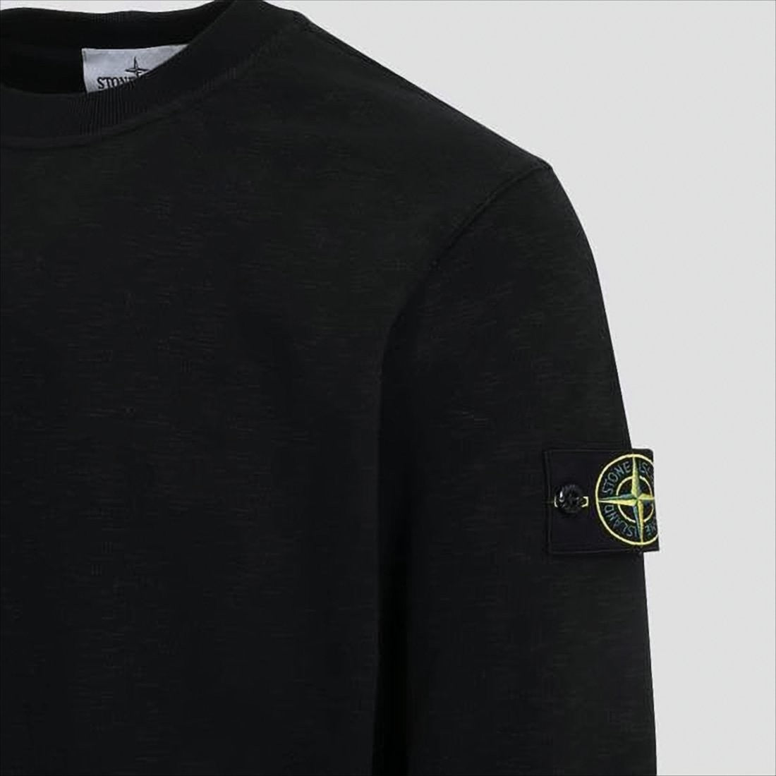 Stone Island Long-Sleeve Crewneck Sweatshirt With Distinctive Patch