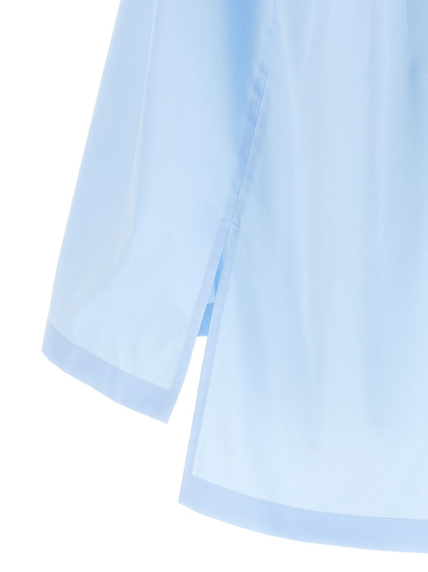 Moschino Asymmetrical V-Neck Cotton Shirt