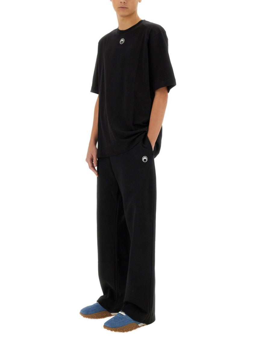 Marine Serre Oversized Black Sports Pants