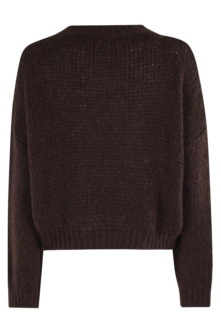 Roberto Collina Textured Relaxed-Fit Long-Sleeved Crew Neck Sweater