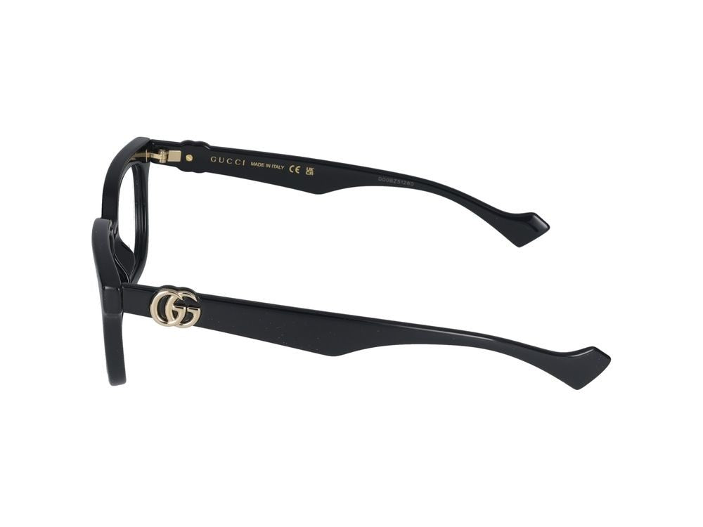 Gucci Eyeglasses Gg1536o 001 Black Black Transparent 51/17/140