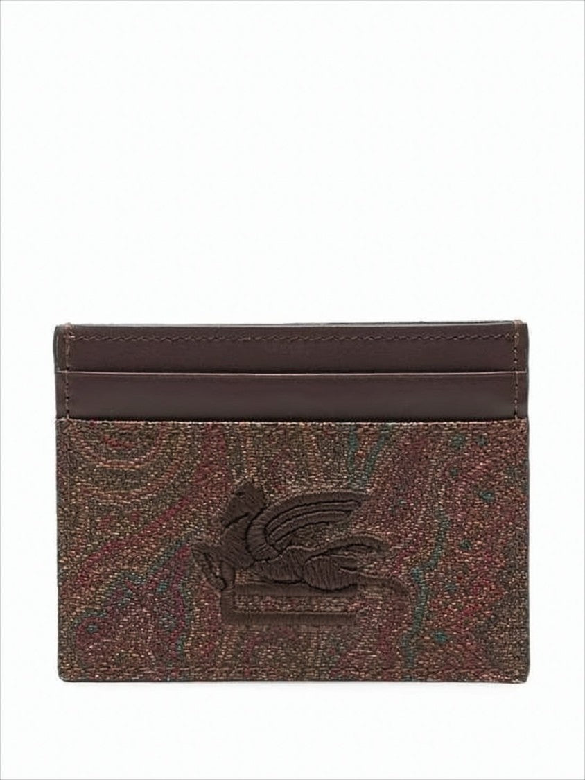 Etro Textured Fabric Cardholder