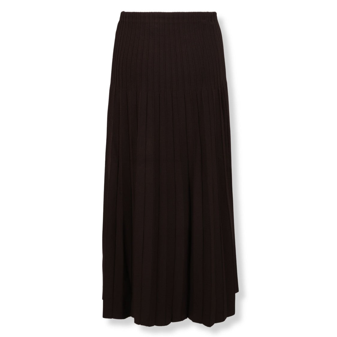 Staud Midi Pleated Knit Skirt