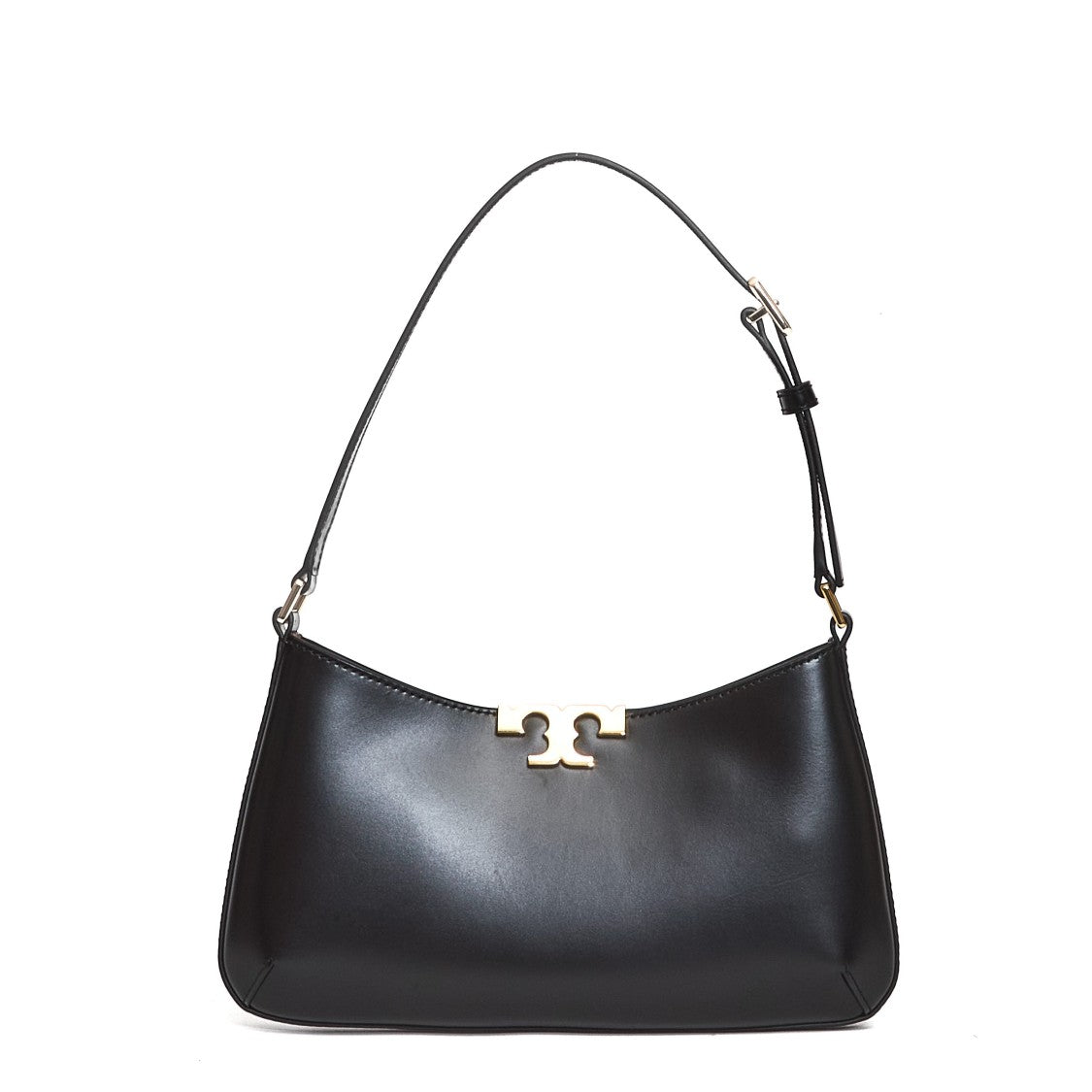 Tory Burch Slim Leather Shoulder Bag With Curved Silhouette