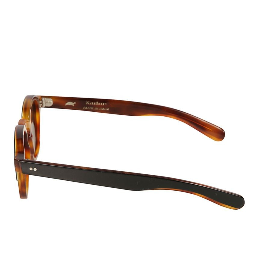 Kador Jack Bold Tortoiseshell-Pattern Square Sunglasses With Dark Rectangular Lenses