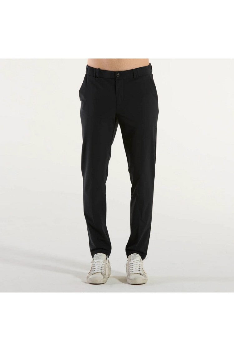 Rrd Black Slim Fit Stretchy Tailored Trousers
