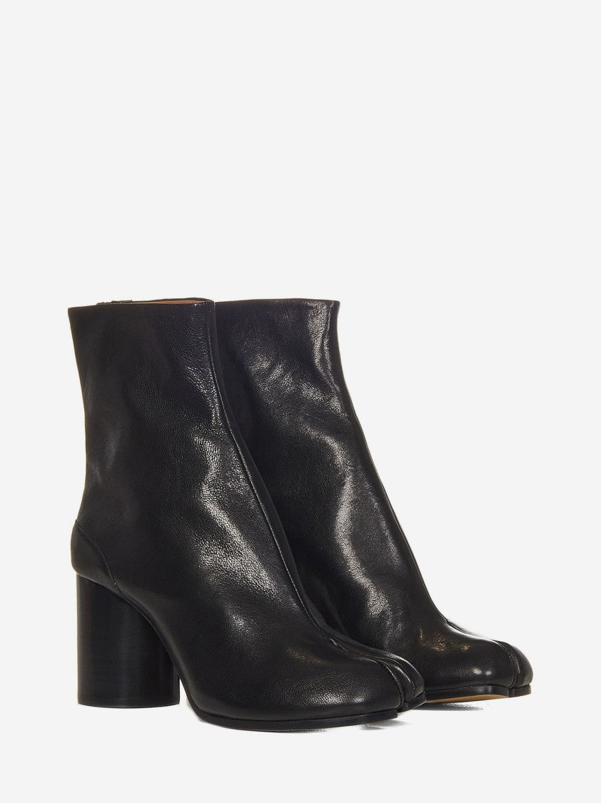 Maison Margiela Black Vintage Leather Ankle Boots