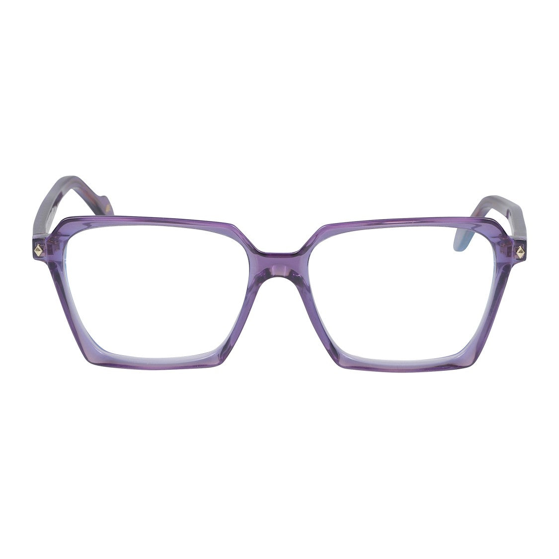 Kador Jodie-V Oversized Square Frame Eyeglasses With Textured Temples