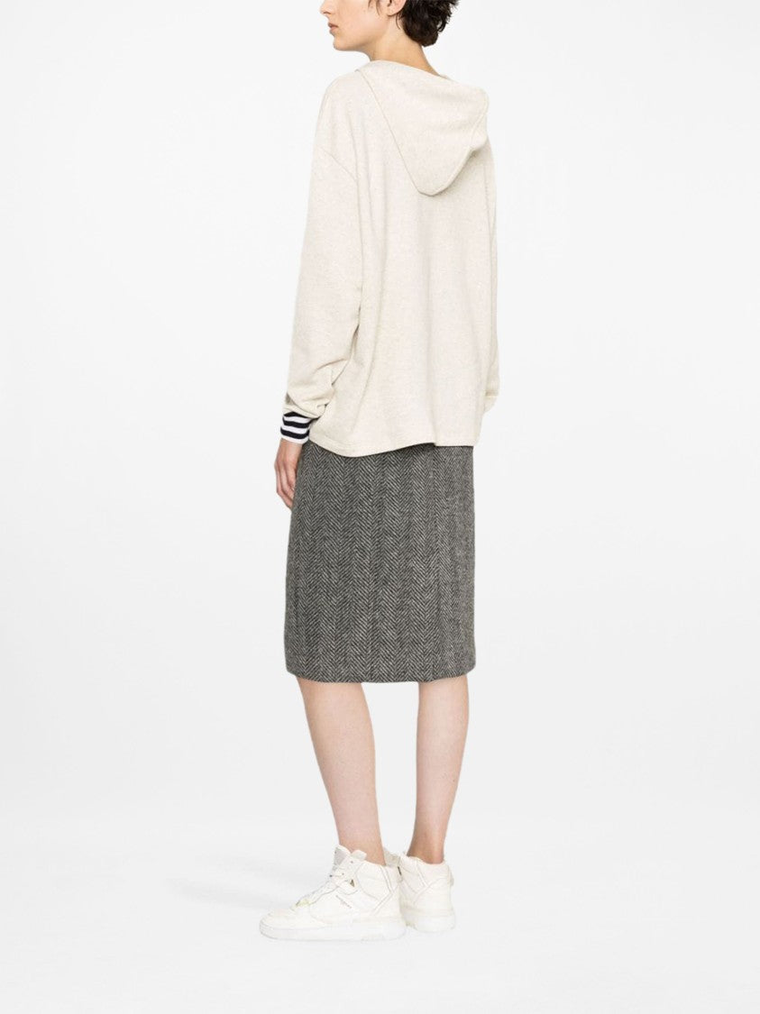 Prada Relaxed Fit Hoodie With Signature Logo Print