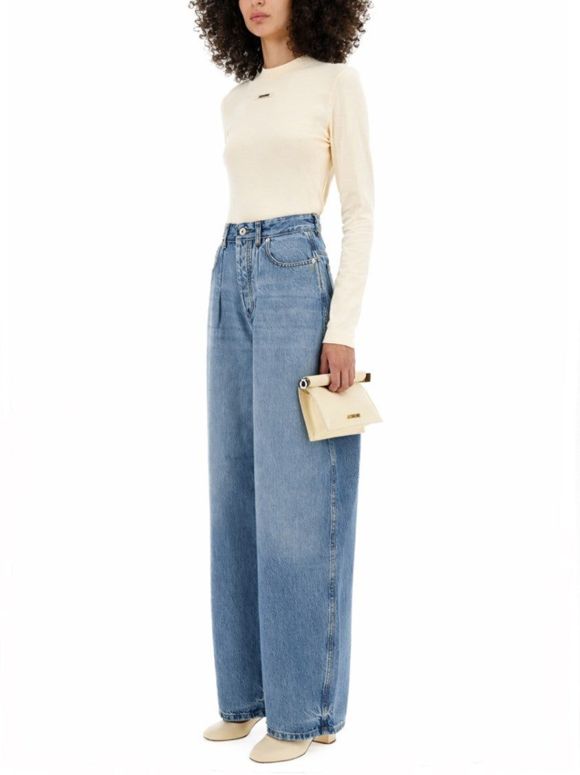 Jacquemus Fitted Slightly Cropped Logo T-Shirt