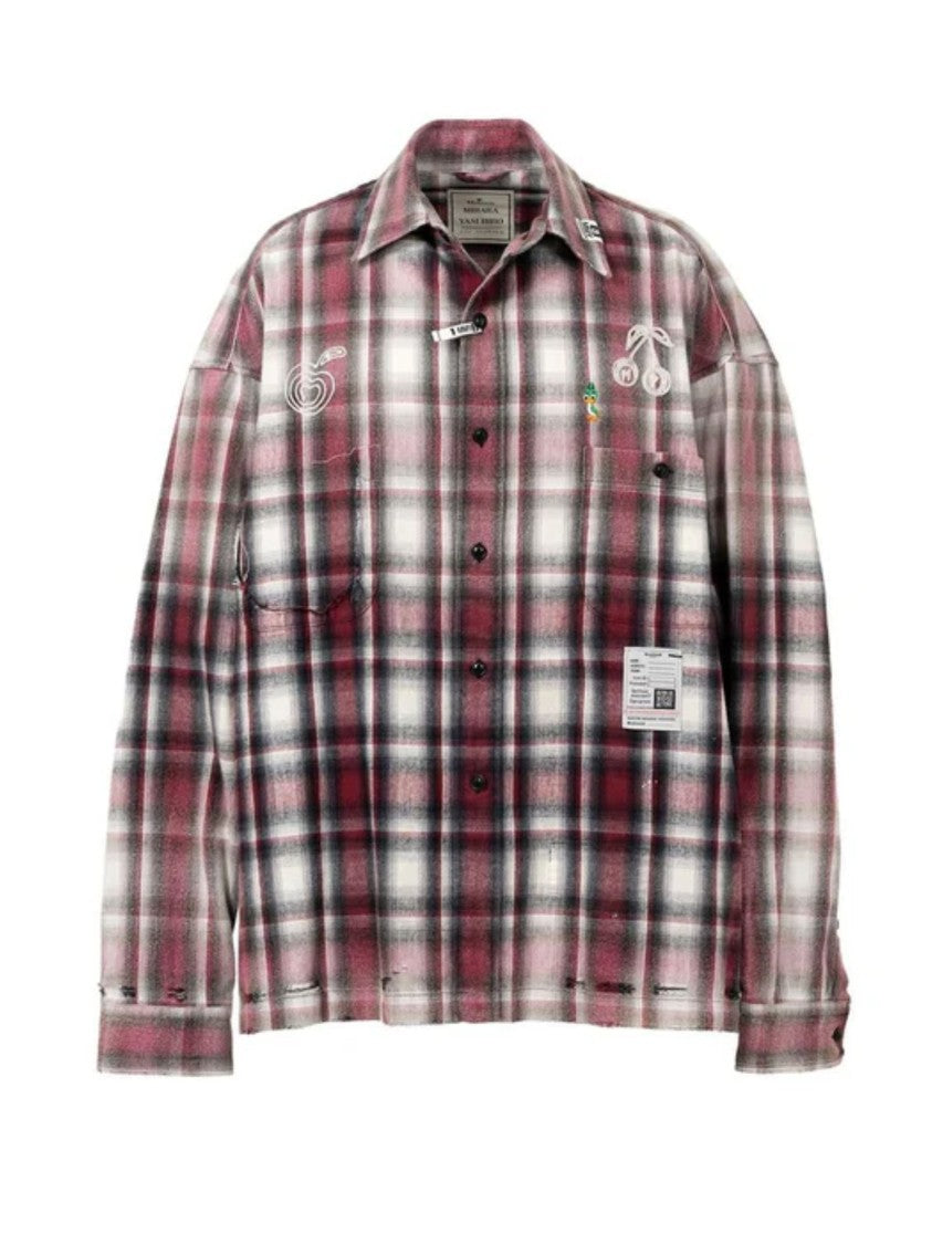 Maison Mihara Yasuhiro Classic Plaid Graphic Print Shirt