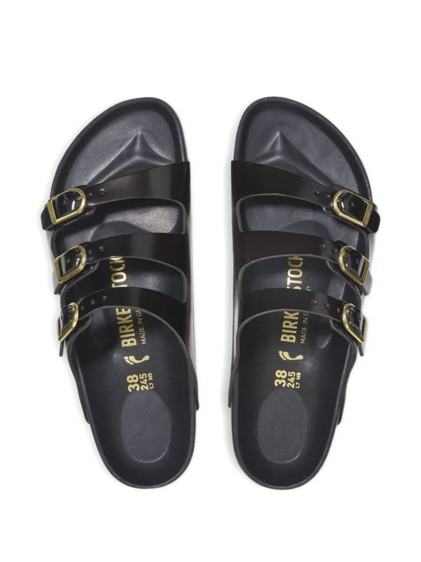 Birkenstock Contemporary Black Sandals With Adjustable Straps