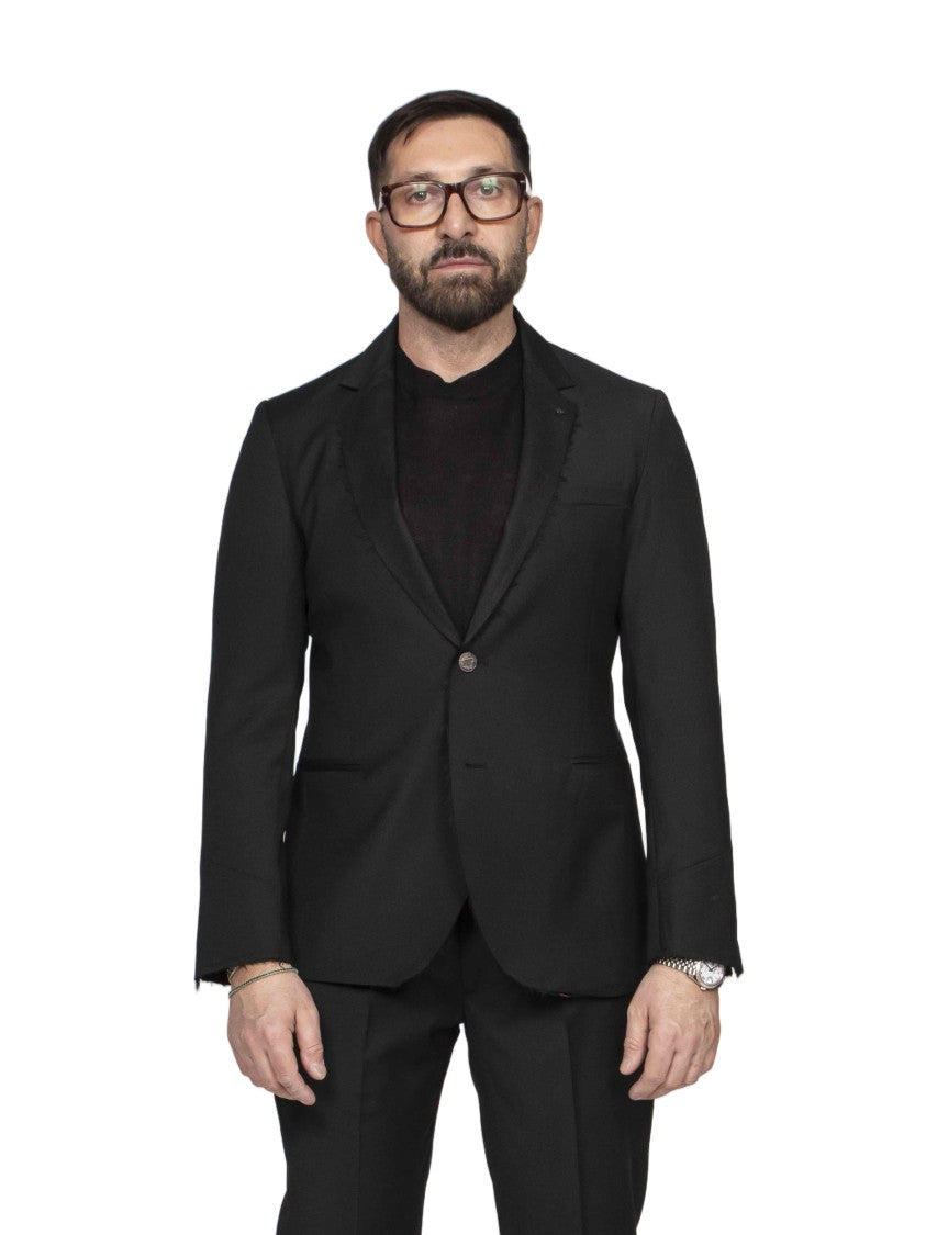 Messagerie Night Black Single-Button Tailored Blazer