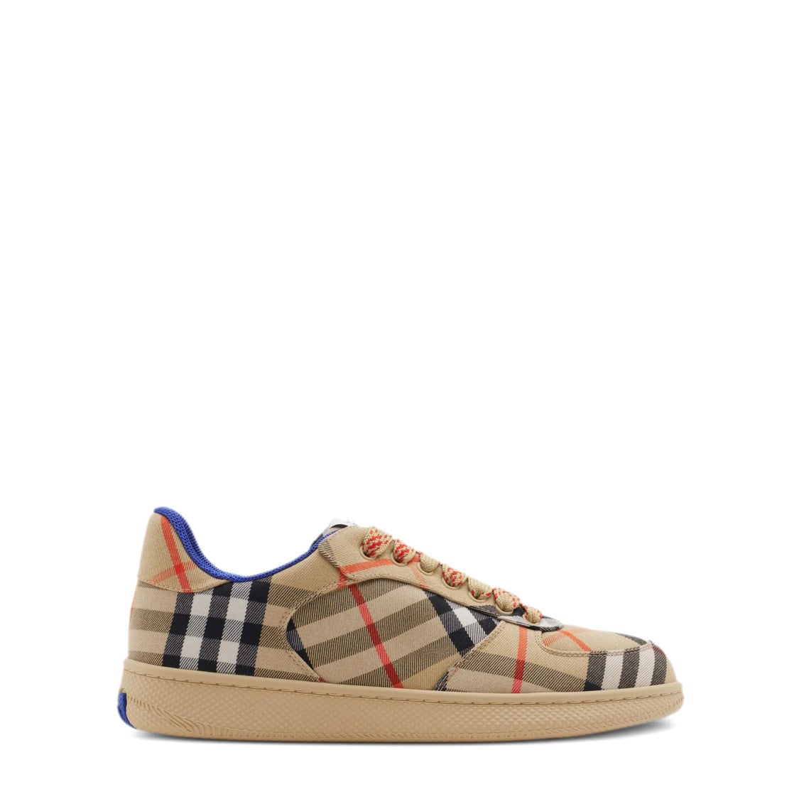 Burberry Check Patterned Sneakers With Contrasting Accents