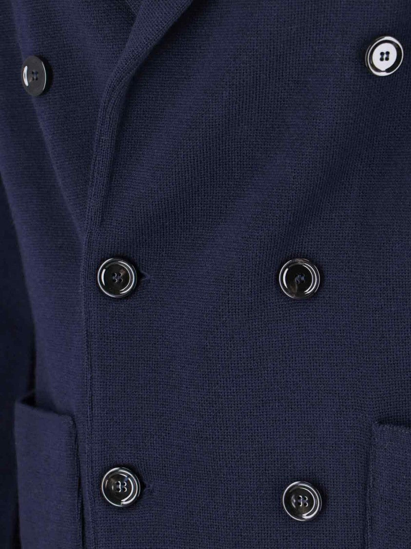 Lardini Double-Breasted Blazer – Navy