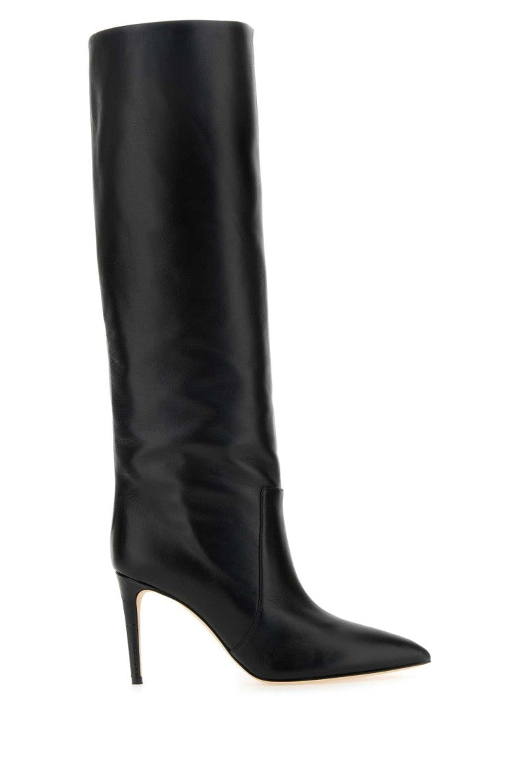 Paris Texas Black Leather Boots