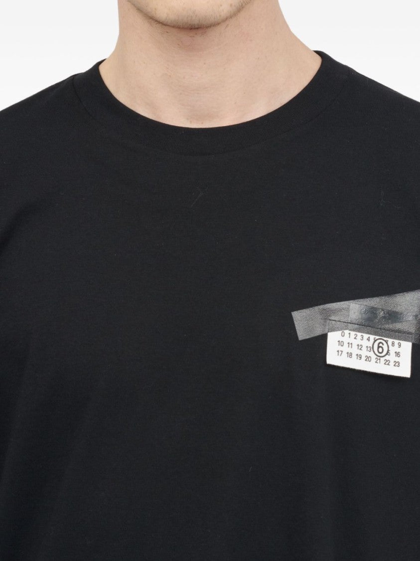 Mm6 By Maison Margiela Oversized T-Shirt With Contrasting Pocket Detail