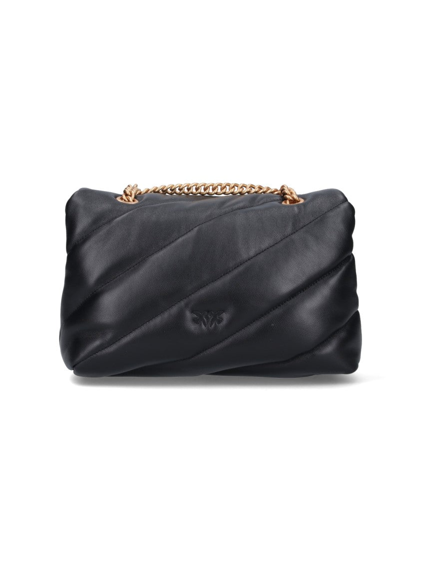 Pinko "Classic Love Puff" Shoulder Bag – Black