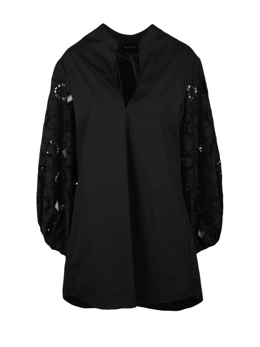 Dondup Cotton Tunic Dress - Black