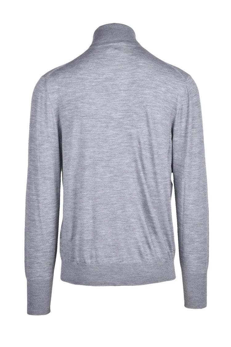 Eleventy Wool Turtleneck Sweater - Grey