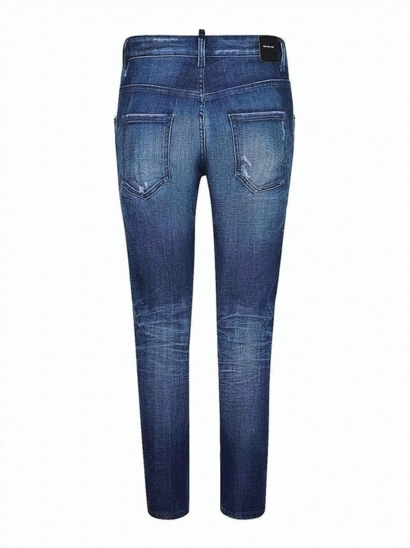 Dsquared2 Slim-Fit Denim Pants With Classic Five-Pocket Design