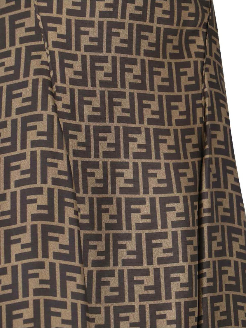 Fendi Ff Maxi Skirt – Brown