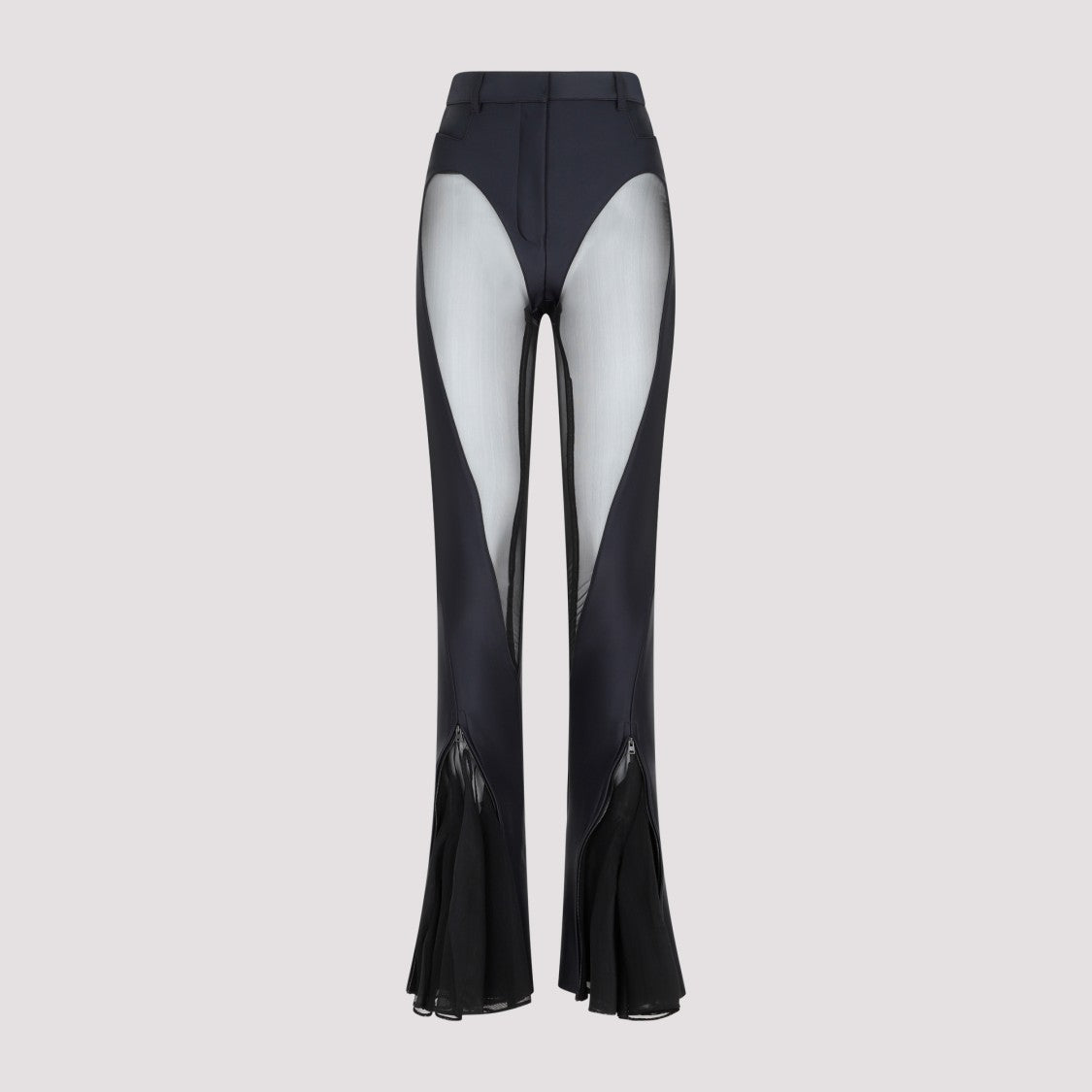Mugler Black Flared Leggings