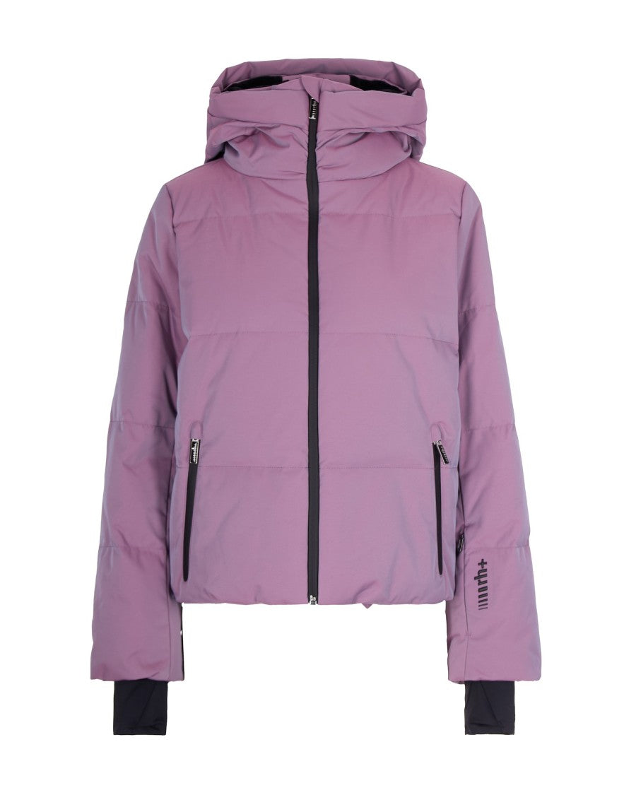 Rh+ Short Padded Jacket With Horizontal Quilting