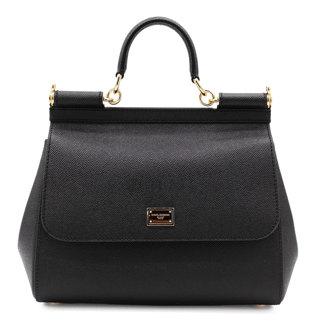 Dolce & Gabbana Structured Handbag With Trapezoidal Silhouette