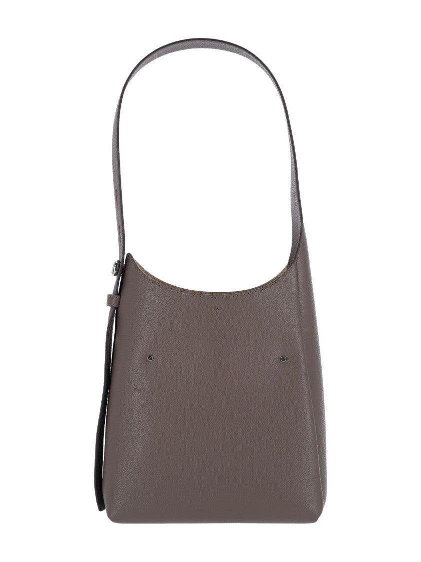 Tory Burch Small Structured Calf Leather Shoulder Bag
