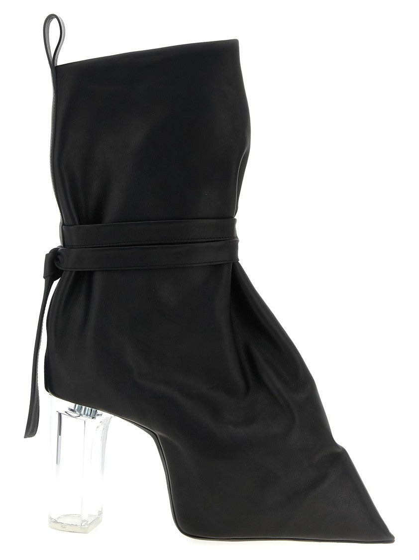 Rick Owens Tied Taco Kiss' Ankle Boots