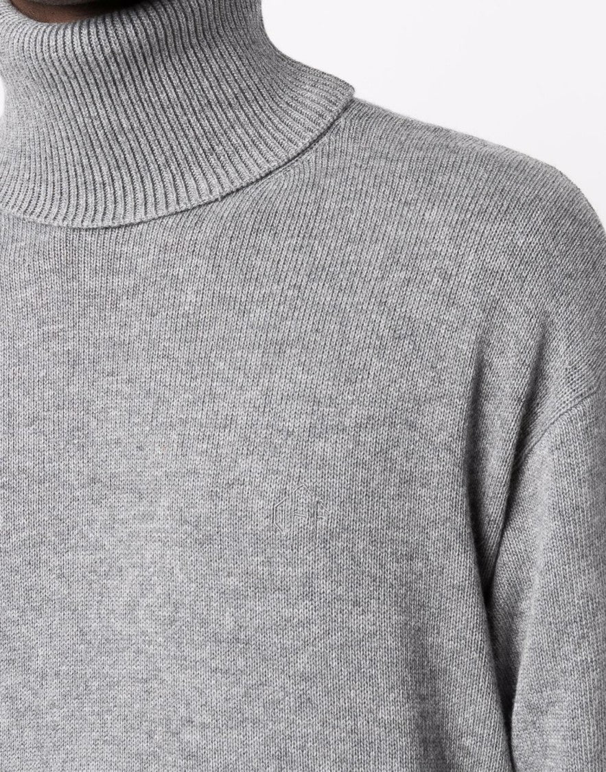Off-White Basic Knit Turtleneck Sweater